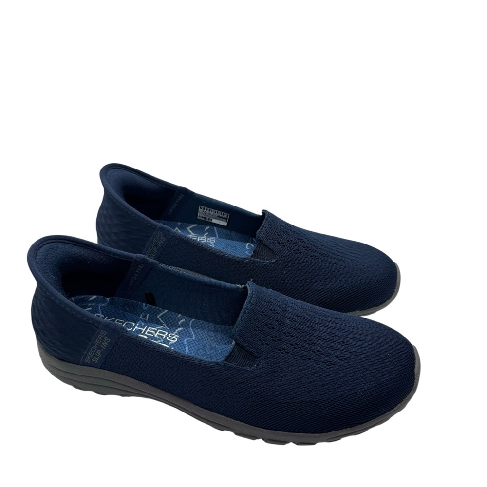 Skechers Navy Slip-On Walking Shoes for Women - Picture 2 of 10